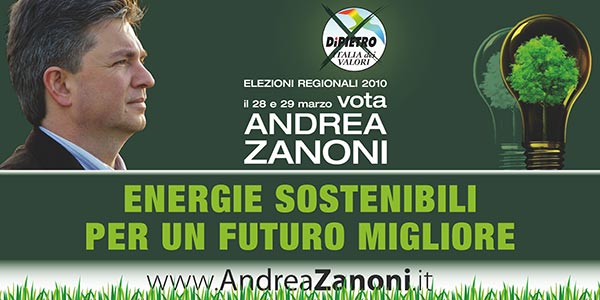 Andrea Zanoni, elezioni regionali Veneto 2010